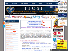 Tablet Screenshot of ijcstjournal.org